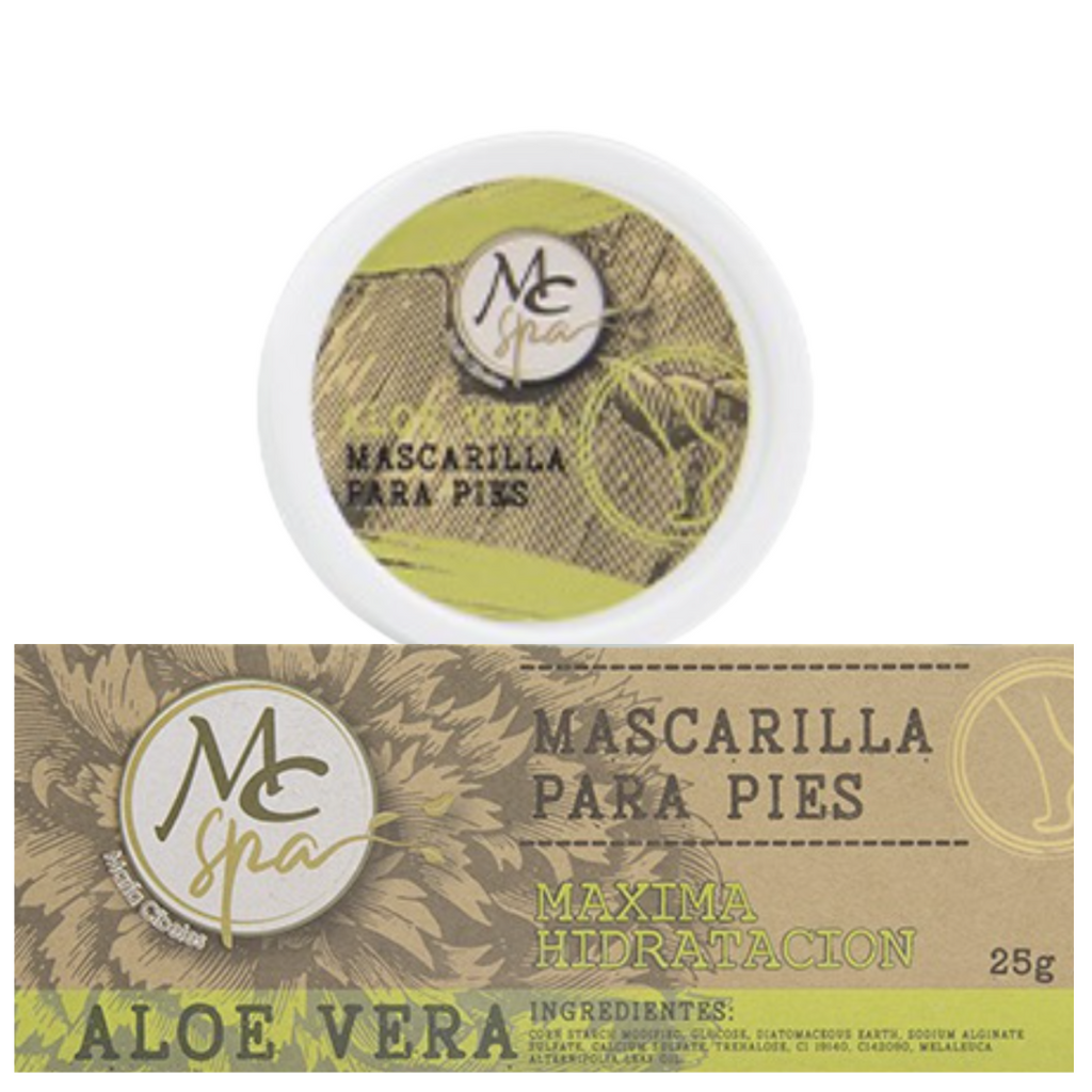 Mascarilla para pies Aloe Vera Pieza 25gr