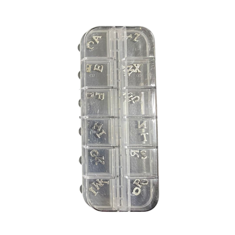 Decoración Dijes De Letras Para Uñas Dorado, Plata y Oro Rosado