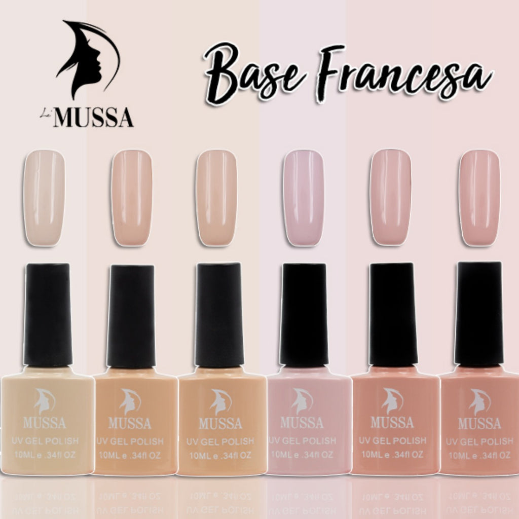 Gelish Lé Mussa Gama Base francesa c/6pz