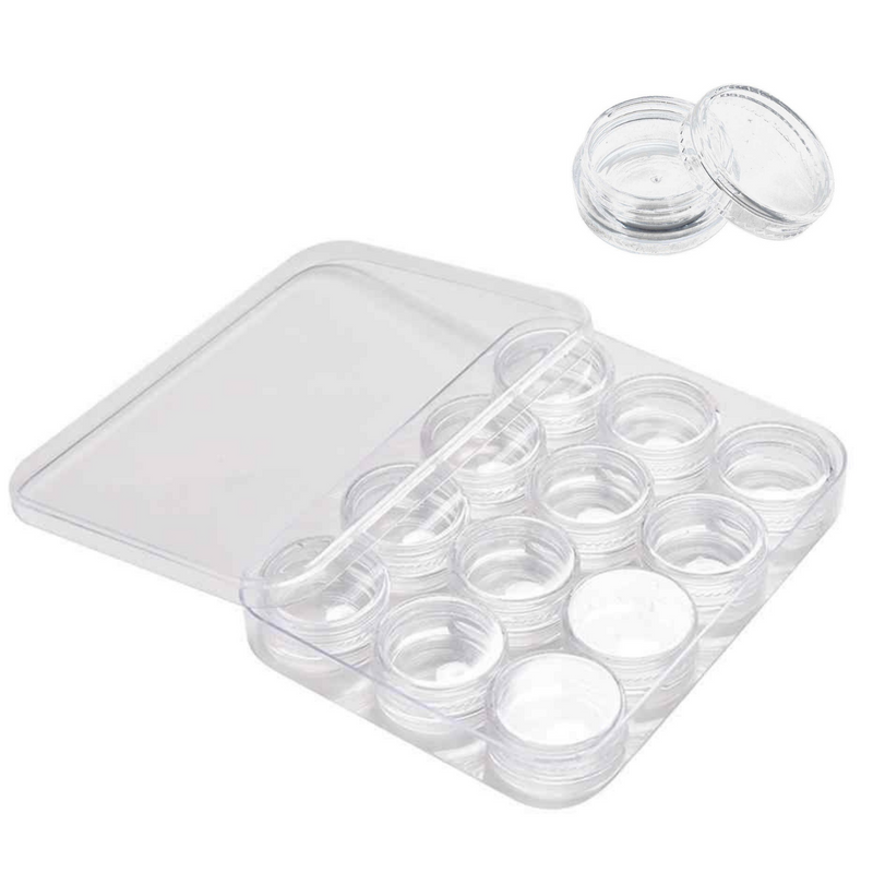 Frasquitos Vacíos Charola Base Cuadrada con 12 piezas