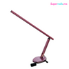 Lámpara de Escritorio de Luz Led de Brazo Grande Z1 Plata y Rosa