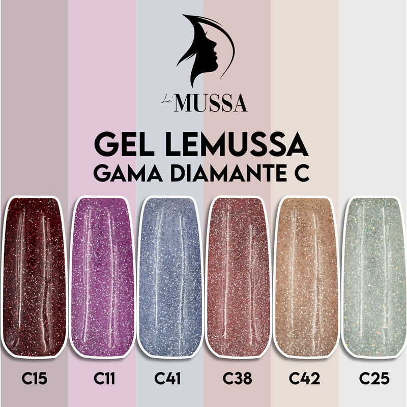 En lo que respecta a las personas feo Producto Gelish Lé MUSSA Diamante Gama C c/6pz | lideres en productos para uñas
